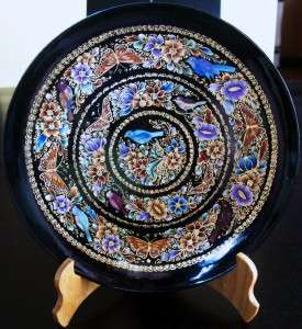 Mexico Museum Quality Hand Crafted Gold Leaf Plate  