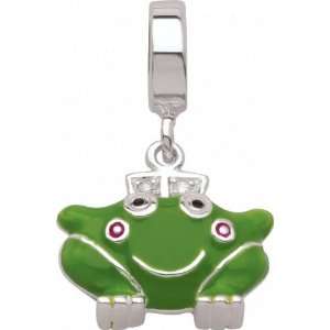   Frog Charm fits Pandora, Troll & Chamilia European Charm Bracelets