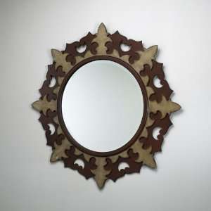  Cyan Design 02321 Brown and Verde Giverny Mirror