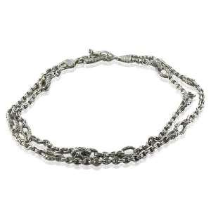 Scott Kay Sterling silver New Diamond Link Necklace