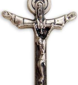 Jesus Crucifix Pectoral Cross W/Dove And God Halo NR  