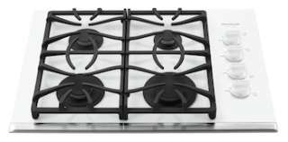  30 30 Inch Gallery White Gas Glass Stovetop Cooktop FGGC3065KW  