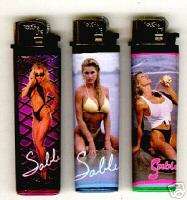 Sable WWF WCW WWE Lighters Wrestling Blk bathing suit  
