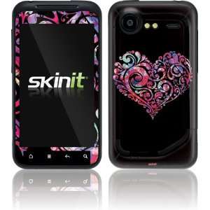  Skinit Black Swirly Heart Vinyl Skin for HTC Droid 