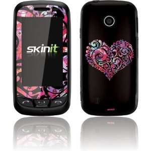  Black Swirly Heart skin for LG Cosmos Touch Electronics