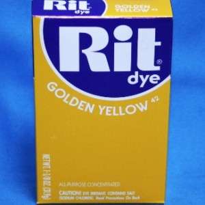 Rit Dye Fabric Powder, Golden Yellow 1 1/2oz  