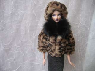   Fur Bolero&Hat Set 4 Fashion Royalty&Silkstone Barbie~dimitha  