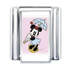 Minnie Mouse With Umbrella Photo Italian Charm Jewelry