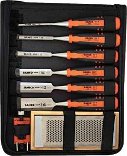 Bahco Chisel Set 6 Piece 424P Woodworking Wood Kit  