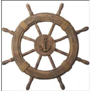  22.5 inch Light Antique Finish Nautical Ship Wheel 