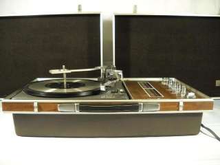 Vintage GE Portable Am Fm Radio Record Player Model Dual 12 VIDEO 