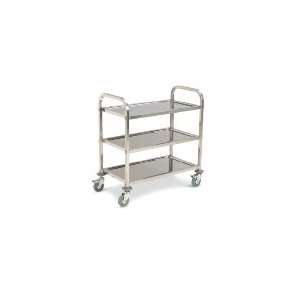  Carlisle UC4031733   3 Shelf Utility Cart, 17.75 x 33 3/8 