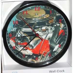   Antique Chevy 409 425HP Engine, Custom Wall Clock