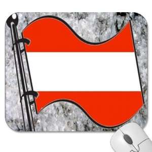 Mousepad   9.25 x 7.75 Designer Mouse Pads   Design Flag   Austria 