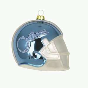  Citadel Bulldogs NCAA Glass Football Helmet Ornament (3 