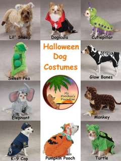 ADORABLE HALLOWEEN COSTUMES for DOGS   10 Styles  