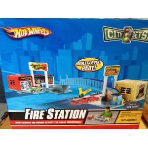 Hot Wheels City Sets Fire Station  Toys & Games  