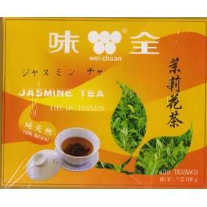 Jasmine Tea (100 Tea Bags)  Grocery & Gourmet Food