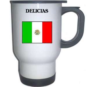 Mexico   DELICIAS White Stainless Steel Mug