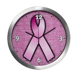  Modern Wall Clock Breast Cancer Pink Ribbon Everything 