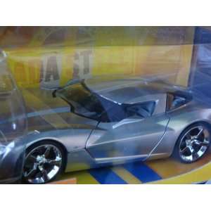  Detailed Diecast JaDa 09 Corvette Stingray Concept Silver 