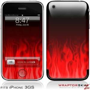 iPhone 3G & 3GS Skin and Screen Protector Kit   Fire Red 