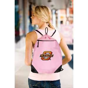  State Pink Drawstring Bag Backpack OSU Cowboys OFFICIAL College 