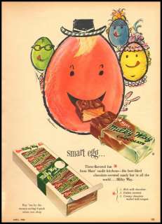 1954 vintage ad for Milky Way Candy Bars  499  