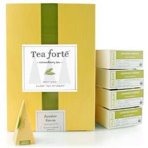 Tea Forte Event Box   48 Silken Pyramid Infusers   Jasmine Green 