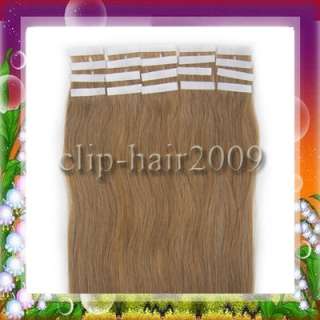 16 INDIAN REMY Tape Human Hair Extensions #16&30g New  