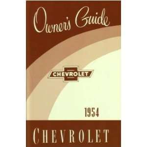 1954 CHEVROLET Full Line Owners Manual User Guide