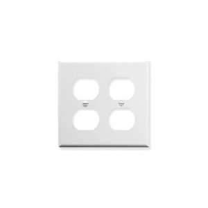  ICC FACEPLATE, ELECTRICAL, 2 GANG, WHITE ~ IC106FP4WH 