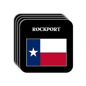 US State Flag   ROCKPORT, Texas (TX) Set of 4 Mini Mousepad Coasters