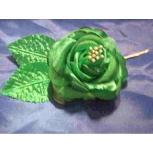  12 Silk Roses Wedding Favor Flower Corsage Pick   Green 