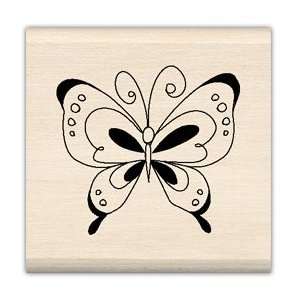 Social Butterfly   Rubber Stamps