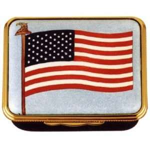  Halcyon Days Enamels The United States of America USA Flag 