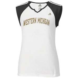  adidas Western Michigan Broncos Ladies White Superfont 