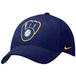  Nike Milwaukee Brewers Navy Blue Wool Classic Hat Sports 