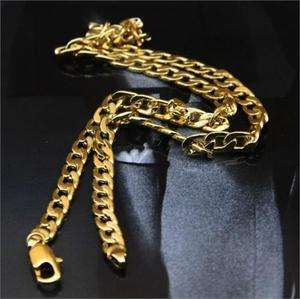 480*6mm Cool Very personal Classic Gold Plated Mens necklace chain 