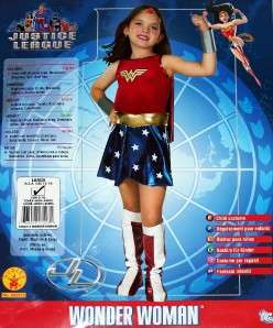 WONDER WOMAN DC Comics Justice League Superhero GIRLS COSTUME CHILD 