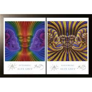 Interbeing & Bardobeing   Framed & Paired Posters Signed by Alex Grey
