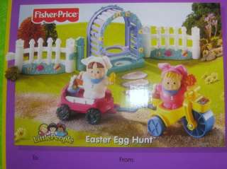 FISHER PRICE LITTLE PEOPLE EASTER EGG HUNT   NEW  