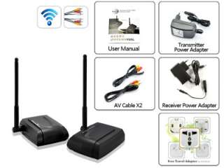 Wireless Audio Video Transmitter Receiver System. Any AV In Source 