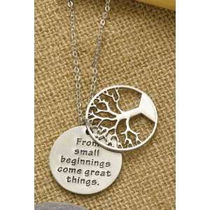   Metal Tree Necklace From Small Beginnings Chain 18 20