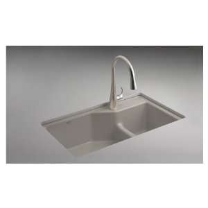    Basin Cast Iron Undermount Kitchen Sink 6411 2K K4