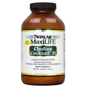  Twinlab MaxiLIFE Choline Cocktail II with Caffeine 14.85 