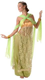 Womens XL Deluxe Peridot Belly Dancer Costume   Sexy Ha  
