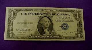 Series 1935 G One Dollar silver Cetirficate  