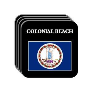 US State Flag   COLONIAL BEACH, Virginia (VA) Set of 4 Mini Mousepad 