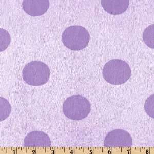  60 Wide Minky Cuddle Orbit Dot Lavender Fabric By The 